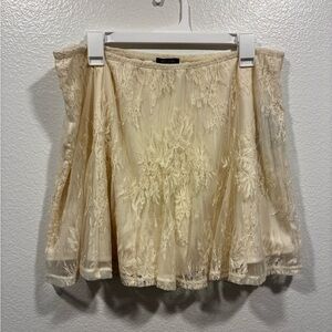 Ivory Lace Skirt XL